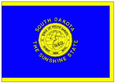 Fahne: US-South Dakota